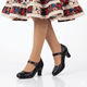 thumbnail image 2 of Zapato de Cueca Mujer Negro Matte, 2 of 8