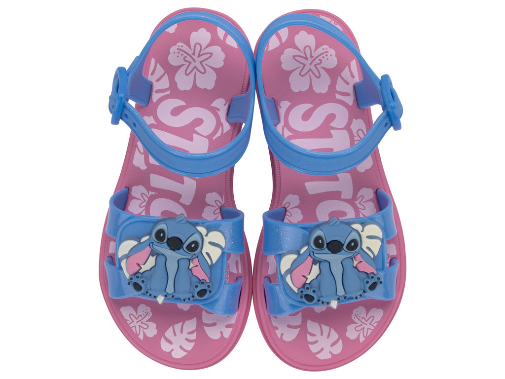 Sandalia Infantil Lila/Azul Glitter Stich 089 Ipanema