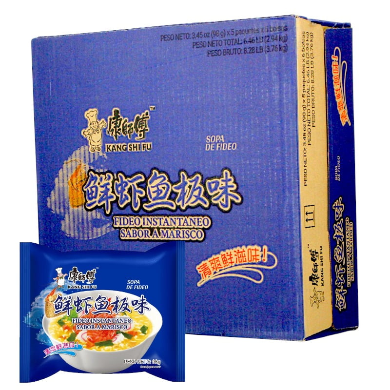 Fideo Instantaneo Kang Shi Fu Sabor A Marisco 98g*30 Bolsas