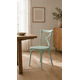 thumbnail image 2 of Pack de 6 Sillas Crossback Danubio Polipropileno de Comedor o Terraza Exterior - Menta, 2 of 4