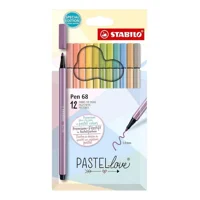 Set 12 Marcadores Stabilo Pen 68 Pastel Love (Special Edit)
