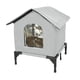 thumbnail image 2 of Casa Para Gatos Portátil E Impermeable Para Exteriores, Ideal Para El Patio Exterior En Invierno, Talla M, Color Gris, 2 of 5