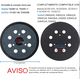 thumbnail image 3 of 2 Discos compatible Makita Lijadora Orbital Plato Base Repuesto, 3 of 10
