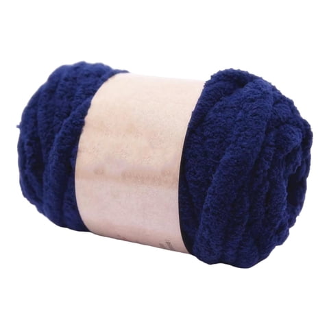 Bothyi - Hilo Grueso Grueso Tejido A Mano Hilo De Peso Diy Para Hacer Alfombras Tejer Azul Oscuro