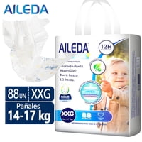 Pañales Infantiles Desechables Aileda - Tamaño Xxg (14-17 Kg) 88 Unidades Paquete Portátil Sin Género Específico