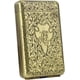 thumbnail image 1 of Estuche de aleación con tres aberturas para cigarrillos, diseño de Peaky Blinders, con tres lados tallados, ultrafino, estilo clásico europeo, para fumadores (amarillo)., 1 of 7