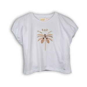 Polera Niña Blanco Pillin