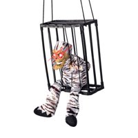 Magideal - Prisión Aterradora Enjaulada, Prisionero Muerto, Juguete Colgante De Halloween, Muñeca De Utilería, Esqueleto Espeluznante Luminoso, Juguete Para Casa Estilo G