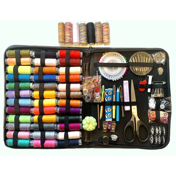 Kit de costura profesional con bolsa y 38 hilos