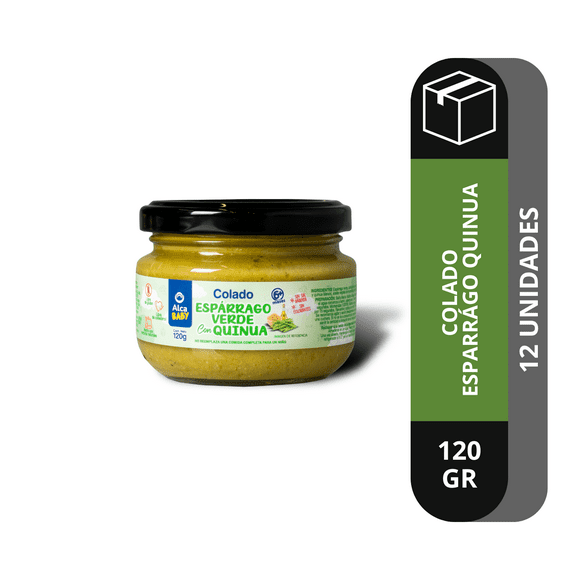 Colado Espárrago Verde Con Quinua 12X 120 Gr