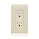 thumbnail image 3 of Decoración receptacle Leviton, 15 A, 125 V, resistente a manipulaciones (paquete de 10), 3 of 4