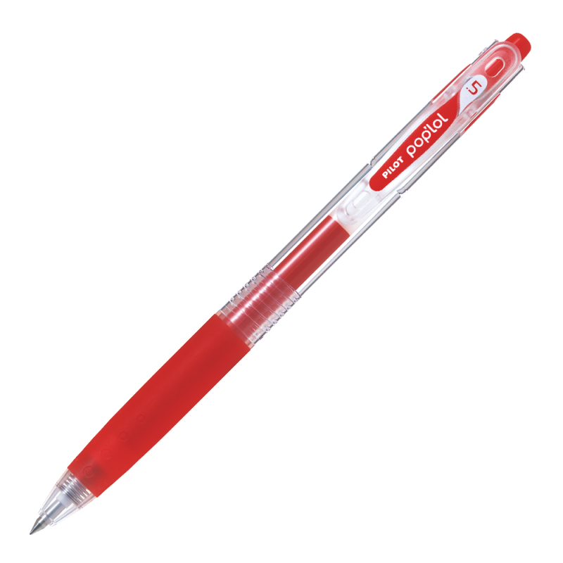 Pilot - 12 Un. Lapiz Gel Pop´Lol Rojo 0.5 Mm.
