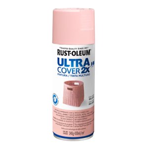Rust-Oleum - Pintura En Spray Ultra Cover 2X Multiuso Rosa Claro Brillante 340 G