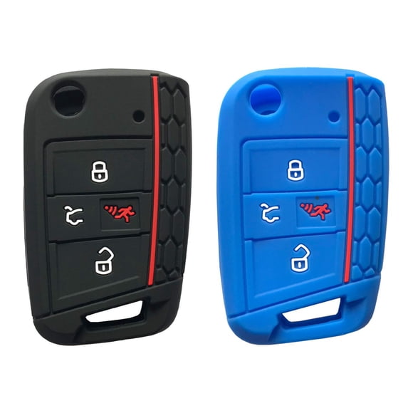 Funda protectora de silicona para llavero para VW Tiguan GTI Jetta Golf Polo