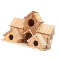 Magideal - Nido De Colibrí, Decoración De Nido De Casa De Madera De Madera Fácil De Instalar Cabaña Colgante Casa Para Pájaros Para Tourbird Patio Loro Jardín