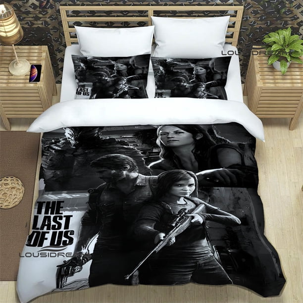 v934 Bed Sheets The last of us printed Bedding Sets exquisite bed supplies set duvet cover bed comforter set birthday gift 3-Piece Bedding Set (1 Duvet Cover + 2 Pillow Shams) Bed Sheets ju934