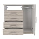thumbnail image 2 of Comoda 4 Cajones 1 Puerta Fm-018g - Gris Claro, 2 of 8