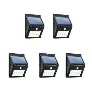 Hbled - Pack 5 Foco Solar Led Con Sensor De Movimiento 5W