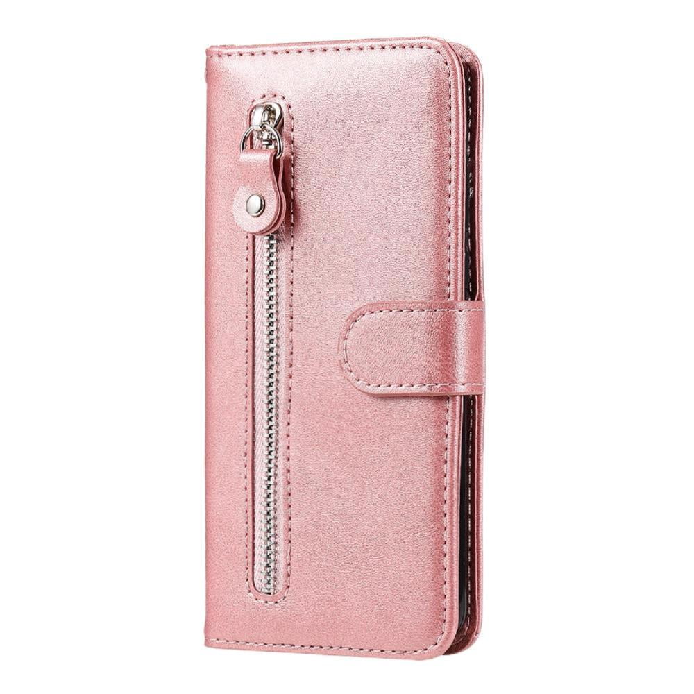Gangxun - Funda Con Cremallera Para Iphone 11 Pro Max, Carcasa Cartera De Cuero Pu Con Soporte Y Tarjetero