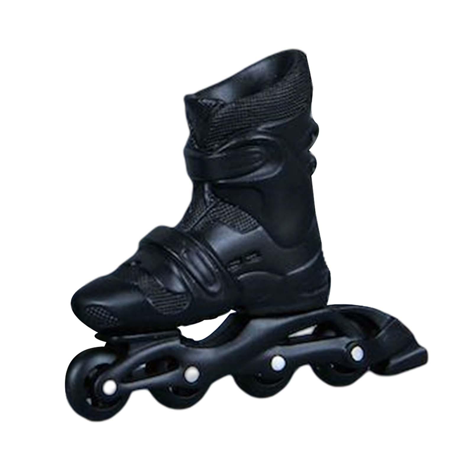 Magideal - Colección De Patines De Ruedas A Escala 1:6 Realistas, Modelo De Zapatos En Miniatura Para Muñeca De 12 "", Figura De Acción Femenina, Accesorios De Ve Negro
