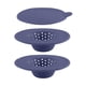 thumbnail image 1 of Colador para fregadero COOK WITH COLOR de silicona flexible, 3 piezas, azul, 1 of 9