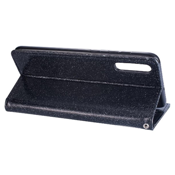 Funda para FOXDOCK Elegante funda Samsung Galaxy A71 Glitter con cremallera-Ideal para el uso diario
