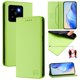 thumbnail image 1 of Funda Billetera con Soporte para Xiaomi 14 Pro Bloqueo RFID Plegable Verde claro, 1 of 6