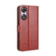 thumbnail image 1 of Funda tipo libro para OPPO A58 5G, cartera todo‑en‑uno, funda multifuncional con tarjetero y correa de muñeca desmontable, 1 of 4