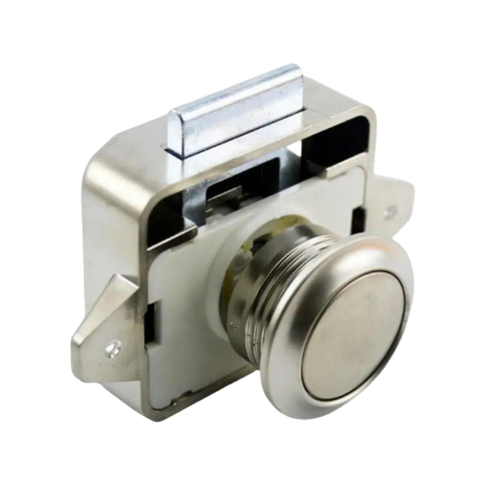 Ioensy - Cerradura De Pestillo Con Botón, Perilla De Cajón Profesional Para Furgoneta, Yate, Autocaravana, Estilo D