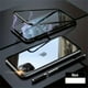 thumbnail image 1 of Magnetic Case For IPhone 14 13 12 11 Pro Max Xs Max Xr 7 8 Plus Mini, Magnetic Adsorption Double-Sided Screen Protector Clear Back Metal Bumper Phone Cases Cover, 1 of 2