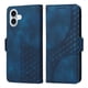thumbnail image 1 of Carcasa FOXDOCK iPhone 16 Plus de cuero PU, diseño acolchado clásico, protección contra caídas y rayones, 1 of 5