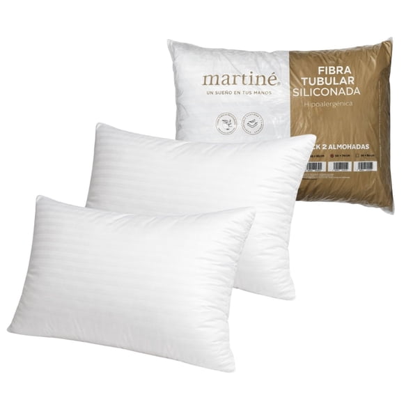 Pack 2 Almohadas Estandar Martiné 50x70cm Poliester
