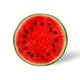 thumbnail image 1 of Manta de forro polar redonda Toynk Watermelon Slice de 150 cm, 1 of 7