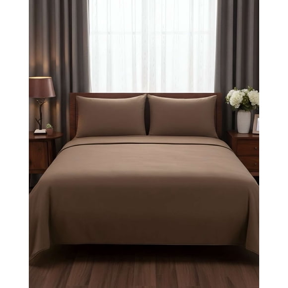 Sabana extra suave premium de polar Marron 2 plazas