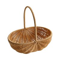 Bothyi - Cestas De Flores Contenedor De Almacenamiento Portátil Huevos Cesta De Dulces Cesta De Almacenamiento Grande 27Cmx27Cmx20Cm