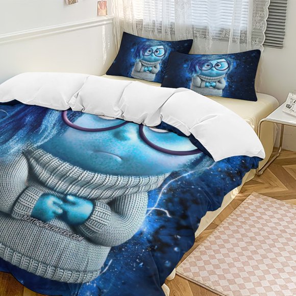 x504 Inside Out 3-Piece Bedding Set Warm And Comfortable Soft Duvet Cover Bed Set with 1 Duvet Cover And 2 Pillowcases for Bedroom b504