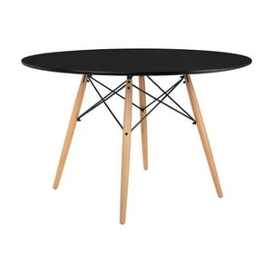 Pandalino - Mesa Redonda Estela 100Cm | Comedor - Oficina Negro