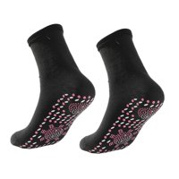 Magideal - Calcetines Autocalentables Estiramiento Ligero Térmico Resistencia Al Frío Aislamiento Térmico Para Hombres Mujeres Calcetines Calefactables Duraderos Negro