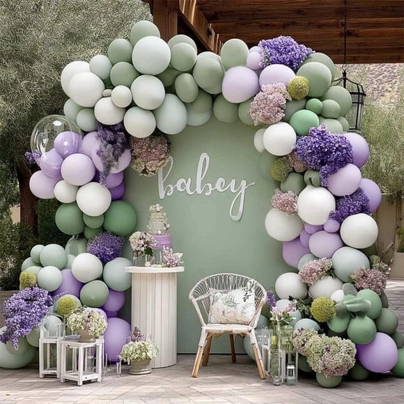 Kit de Arco de Globos feilebalon Doble Relleno en Colores Pastel