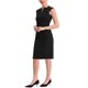 thumbnail image 4 of INSPIRE CHIC Vestido de Tubo para Mujer Regreso a Clases Atuendo de Maestra Vestido Profesional de Oficina sin Mangas Negro XS, 4 of 6