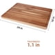 thumbnail image 5 of Tabla de cortar GaOmon de madera de acacia de 60 x 45 cm con ranura para jugo, 5 of 7