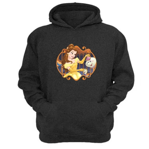 Polerón Canguro Bella Gris Oscuro Talla S Unisex