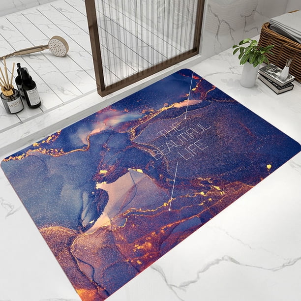 1pc Stylish and Durable Modern Printed Area Rug for Bathroom, Kitchen, and Living Room - Perfect for Home Decor