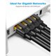 thumbnail image 2 of Cable Ethernet DDMALL CAT 8 de 0,9 m, paquete de 2 unidades, 40 Gbps, 2000 MHz, negro, 2 of 9