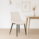 thumbnail image 2 of Silla de Comedor Macron Acolchada Terciopelo - Beige, 2 of 7
