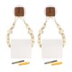 thumbnail image 1 of Uxcell 2 Pcs Soporte de Papel Higiénico de Cuerda de Yute de Madera para Decoración de Baño, Cuadrado/Color Nogal, 1 of 6