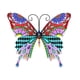 thumbnail image 1 of Valla de mariposas de metal para decoración de jardín, gran escultura de mariposa para terraza al aire libre, patio trasero, balcón, color rojo, 1 of 5