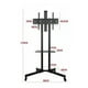 thumbnail image 2 of Soporte Tv Pedestal 32 A 75 Pulgadas Inclinable Con Ruedas, 2 of 4