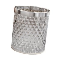 Magideal - Container De Desecho Elegante Recipiente De Basura Cesta De Residuos Reutilizables Basura De Basura De 4.2 Galones Residuos Domésticos Para La Oficina Plata