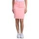 thumbnail image 1 of INSPIRE CHIC Falda de Mezclilla para Mujer Cintura Alta Dobladillo Desgastado Falda Corta de Jean Rosa S, 1 of 6